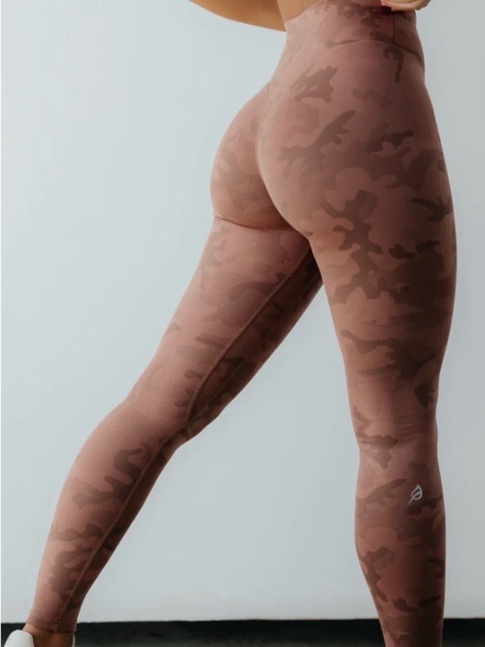 P'tula Stealth -Mauve Brown Camo High-Waist Leggings